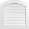 Ekena Millwork Arch Top Surface Mount PVC Gable Vent: Non-Functional, w/ 3-1/2"W x 1"P Standard Frame, 28"W x 42"H GVPAR28X4201SN - alternate 1